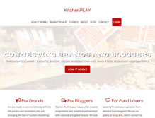 Tablet Screenshot of kitchen-play.com